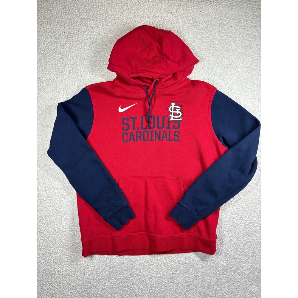 Nike St Louis Cardinals MLB Theram Fit Hoodie Red Navy Blue Mens XL 32754X-CR1